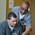 Grady helping student square